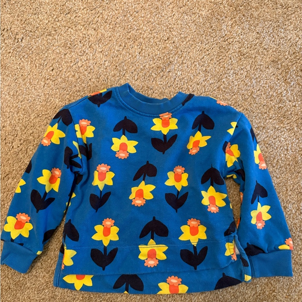 Hanna Andersson Daffodil Print Toddler Sweatshirt